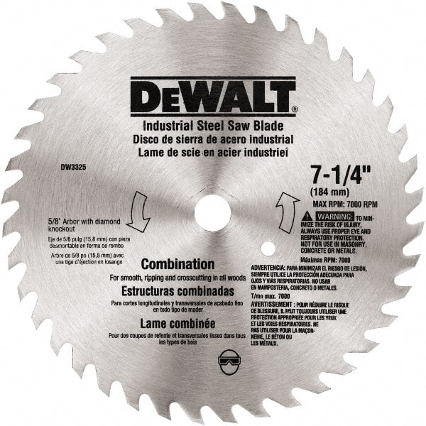 Wet & Dry Cut Saw Blade: 7-1/4