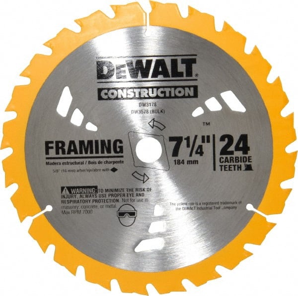 Wet & Dry Cut Saw Blade: 7-1/4