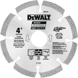 Wet & Dry Cut Saw Blade: 4