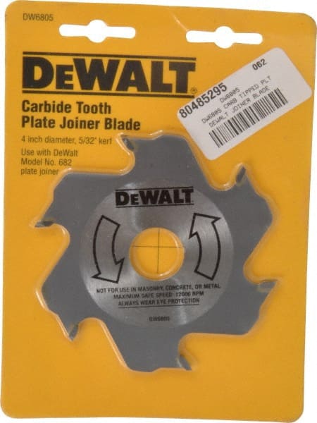 Power Planer & Joiner Accessories, Accessory Type: Plate Joiner Blade , For Use With: DW682K Planer , Arbor Size (Inch): 7/8 , Product Service Code: 5130  MPN:DW6805