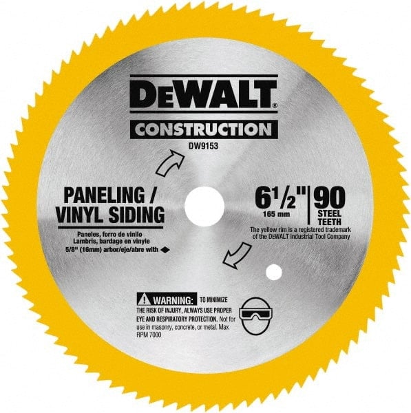 Wet & Dry Cut Saw Blade: 6-1/2