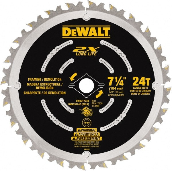 Wet & Dry Cut Saw Blade: 7-1/4