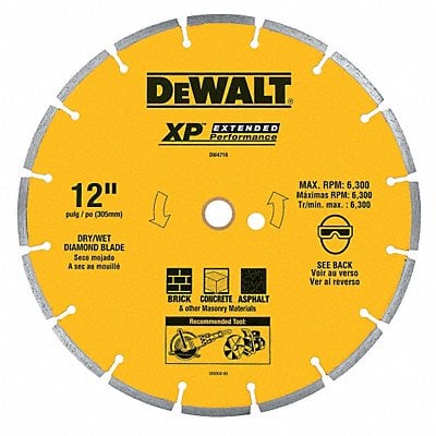 Diamond Saw Blade Blade Dia 6 in. MPN:DW4739