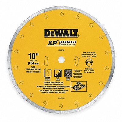 Diamond Saw Blade Blade Dia 10 in. MPN:DW4764