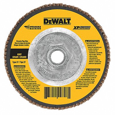 Flap Disc 7 In D Grit 40 5/8-11 MPN:DW8270