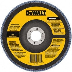 Flap Disc: 5/8-11 Hole, 40 Grit, Zirconia Alumina, Type 29 MPN:DW8380H