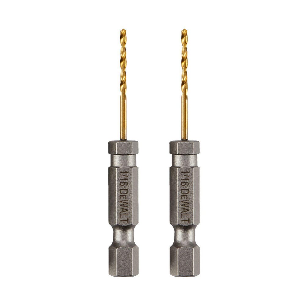 Maintenance Drill Bits, Drill Bit Size (Inch): 1/16 , Drill Point Angle: 118 , Tool Material: Stainless Steel , Shank Type: Hex Shank  MPN:DD5104