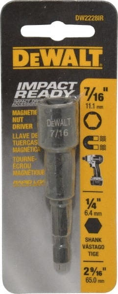 Power Screwdriver Bit: Magnetic Nutsetter Bit, 7/16