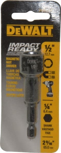 Power Screwdriver Bit: Magnetic Nutsetter Bit, 1/2