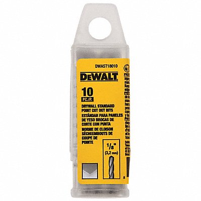 Cut Out Bit 1/8 Drywall Standard PK10 MPN:DWAST18010