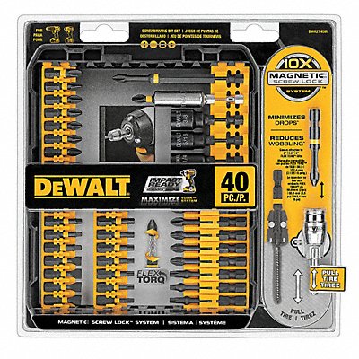 Screwdriver Bit Set 40 Pieces 1/4 Shank MPN:DWA2T40IR