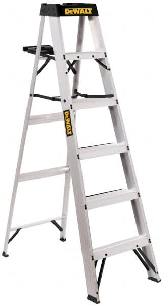 5-Step Aluminum Step Ladder: Type IA, 6' High MPN:DXL2010-06