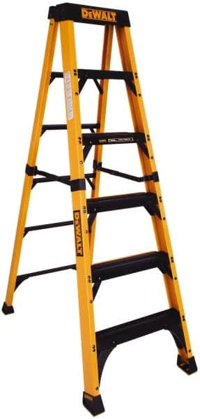 5-Step Fiberglass Step Ladder: Type IAA, 6' High MPN:DXL3410-06