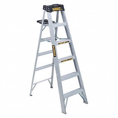 Stepladder Aluminum 6 ft H 300 lb Cap. MPN:DXL2010-06