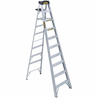 Stepladder Aluminum 10 ft H 300 lb Cap. MPN:DXL2010-10