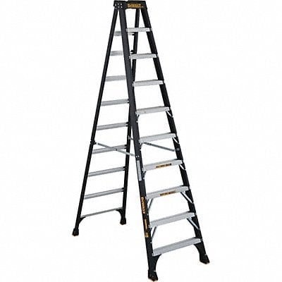 Stepladder Fiberglass 10 ft H 300 lb Cap MPN:DXL3010-10