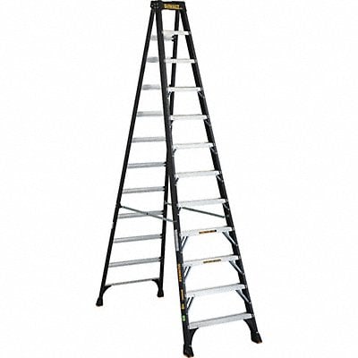 Stepladder Fiberglass 12 ft H 300 lb Cap MPN:DXL3010-12