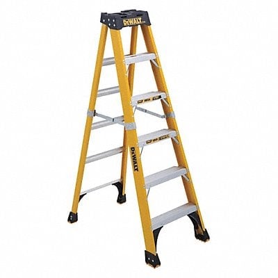 Stepladder Fiberglass 6 ft H 375 lb Cap MPN:DXL3410-06