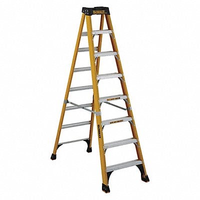 Stepladder Fiberglass 8 ft H 375 lb Cap MPN:DXL3410-08