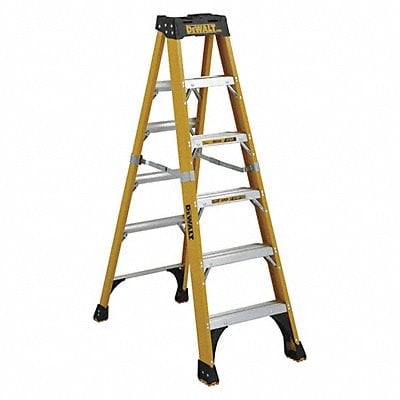 Stepladder Fiberglass 6 ft H 500 lb Cap MPN:DXL3810-06