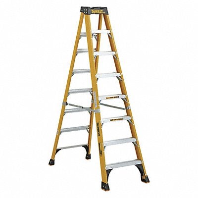 Stepladder Fiberglass 8 ft H 500 lb Cap MPN:DXL3810-08