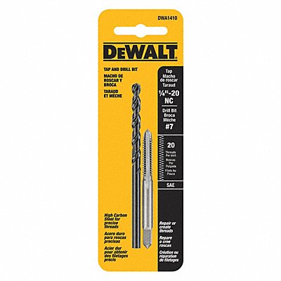 Drill and Tap Set 1/4 -20NC Thread 2 pcs MPN:DWA1410