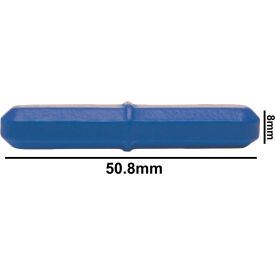 Bel-Art Spinbar Teflon Octagon Magnetic Stirring Bar 50.8 x 8mm Blue 371090030