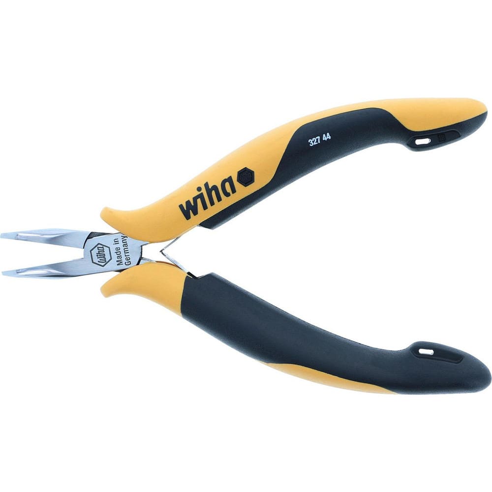 Bent Nose Pliers, Jaw Texture: Smooth , Jaw Length: 0.88in , Jaw Width: 0.36in , Jaw Bend: 450 , Handle Type: Cushion Grip, Ergonomic  MPN:32744