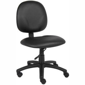 Boss Task Chair - Vinyl - Mid Back - Black B9090-CS