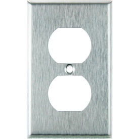 Sunlite® Duplex Switch Cover Plate 1-Gang Silver Pack of 12 40902-NS