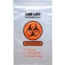 Reclosable 3-Wall Specimen Transfer Bag (Biohazard) 12