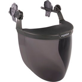 Ergodyne® 8994 Hard Hat Face Shield For Cap-Style & Safety Helmet Smoke 60244