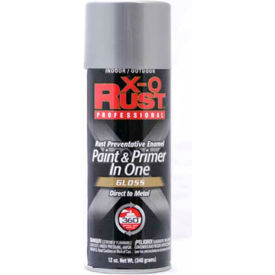 X-O Rust 12 oz. Aerosol Rust Preventative Paint & Primer In One Aluminum Gloss - 125732 125732