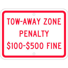 NMC TMS339J Traffic Sign Virginia Tow Away Zone Penalty 9