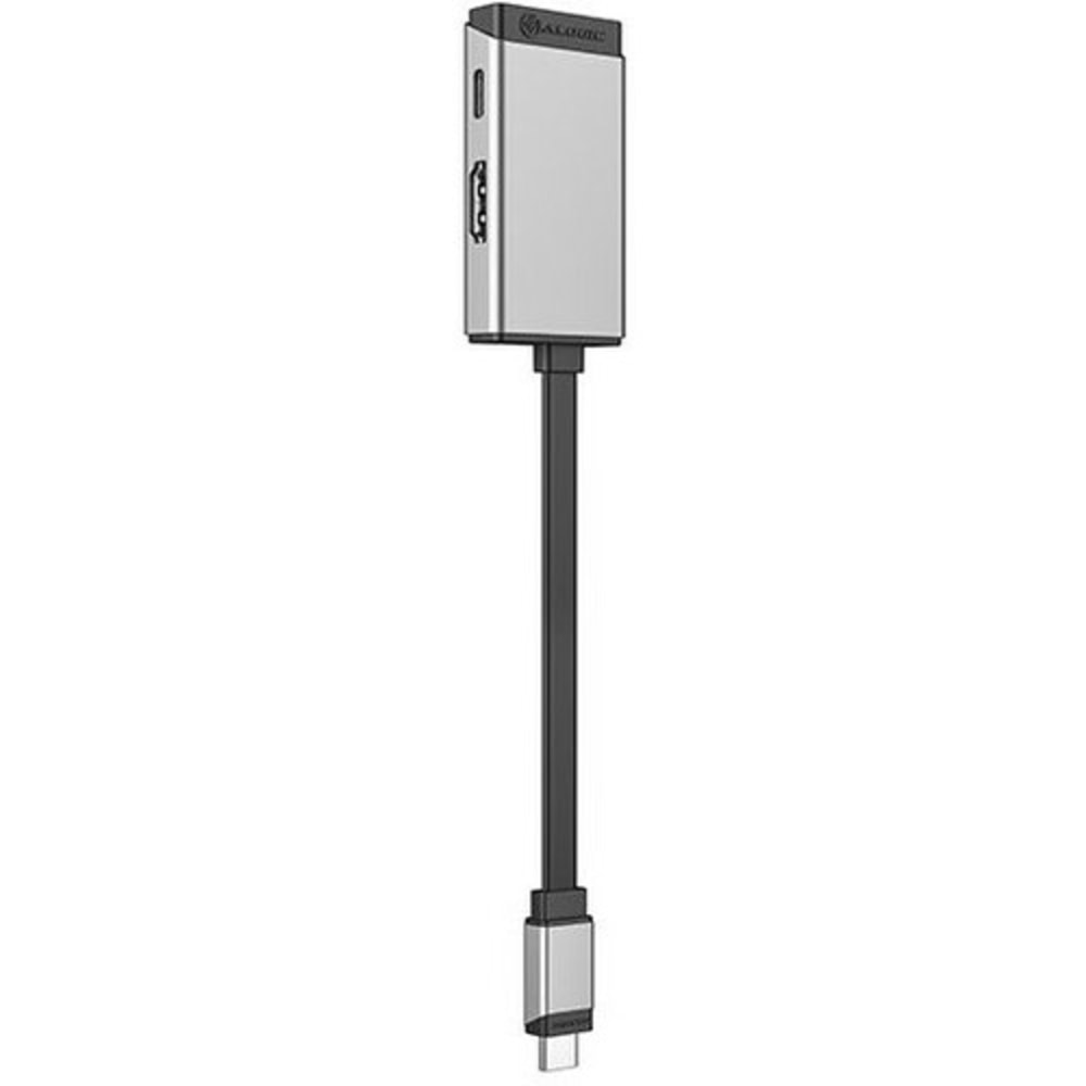 Alogic MagForce DUO Charge 2-IN-1 Adapter - 1 x USB Type C - Male - 1 x HDMI 2.0 Digital Audio/Video - Female, 1 x USB Type C - Female - 3840 x 2160 Supported (Min Order Qty 2) MPN:ULCHDPD-SGR