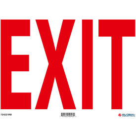 GoVets™ Exit Sign 14''W x 10''H Rigid Plastic 221RB724
