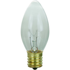 Sunlite® Incandescent Bulb with E17 Intermediate Base 7W 120V Clear Pack of 25 01315-SU