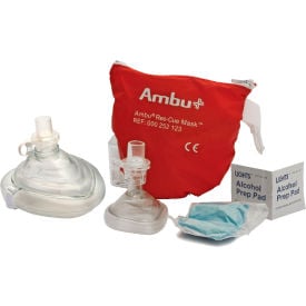 Kemp USA Ambu CPR Mask Combo Adult & Child in Soft Pouch Case 10-523