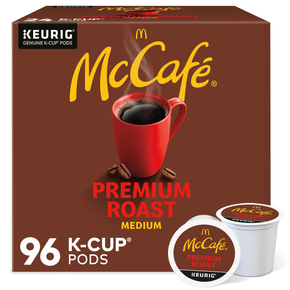 McCafe Single-Serve Pods, Premium Roast, Classic, Box Of 24 Pods, Case Of 4 Boxes (Min Order Qty 2) MPN:37465CA