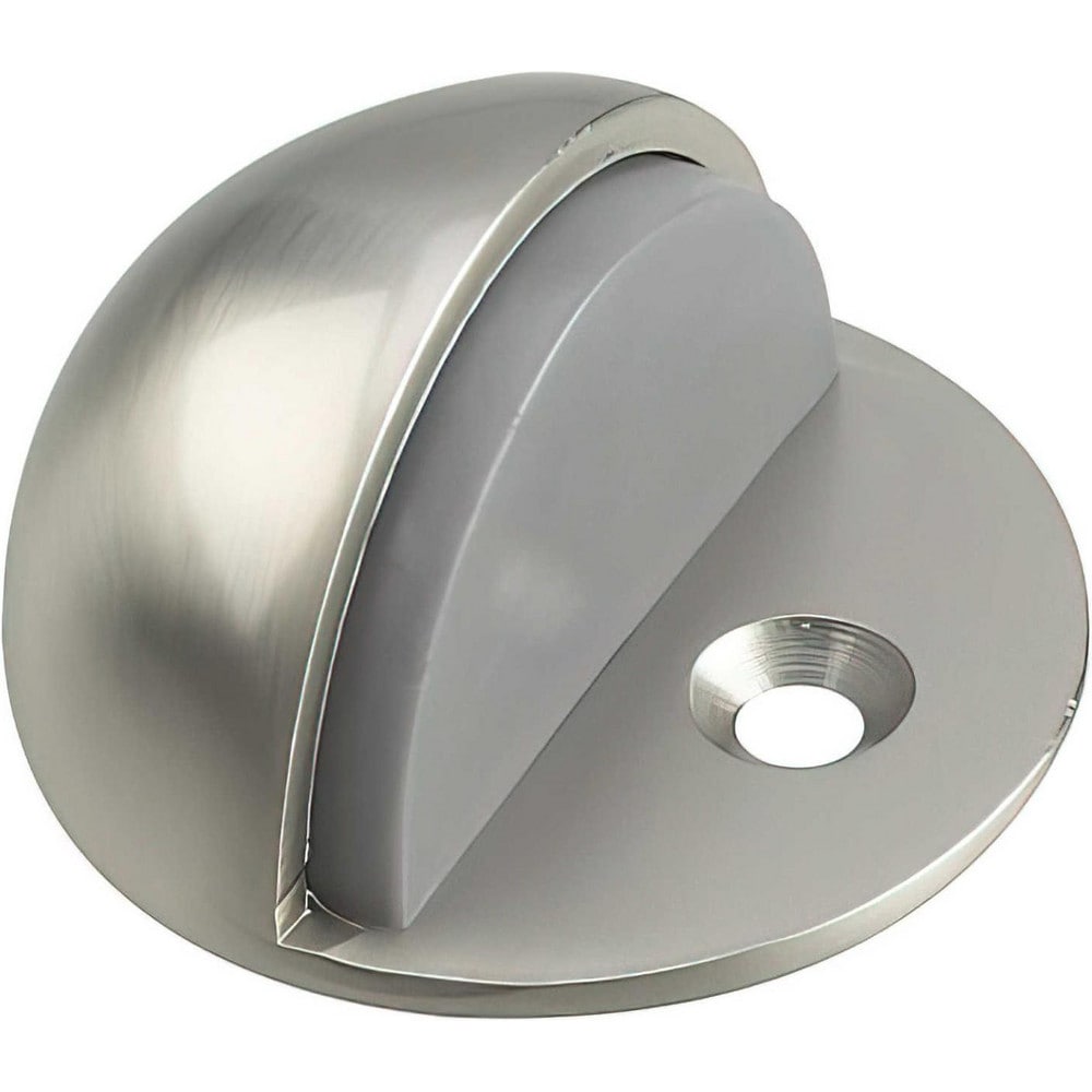 Stops, Type: Low Profile Door Stop, Floor Door Stop , Finish/Coating: Brushed Nickel , Stop Material: Metal  MPN:218NBR