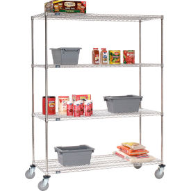 Nexel® 4 Shelf Truck Stainless Steel 60