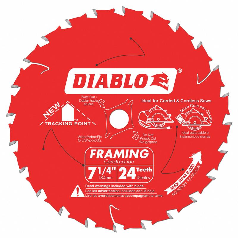 Circular Saw Blade Blade Dia 7-1/4 in. MPN:D0724X