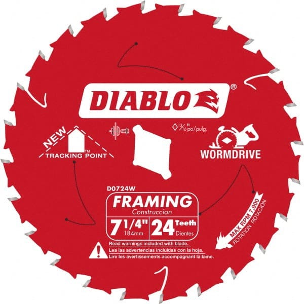 Wet & Dry Cut Saw Blade: 7-1/4