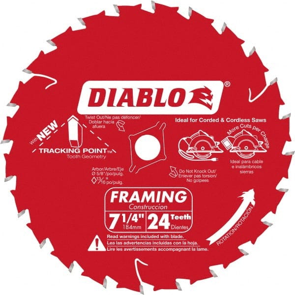 Wet & Dry Cut Saw Blade: 7-1/4