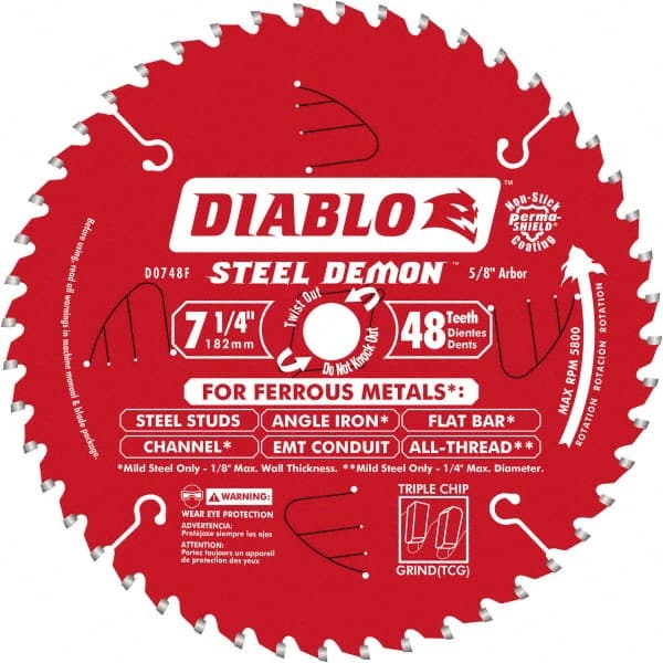 Wet & Dry Cut Saw Blade: 7-1/4