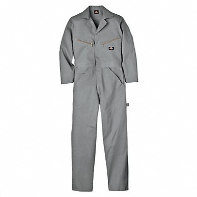 H4988 Long Sleeve Coveralls Cotton Gray L MPN:4877GY RG L