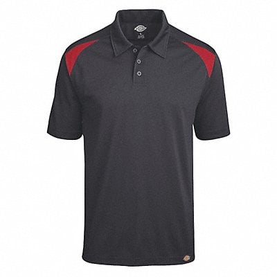 J4787 Short Sleeve Polo Black English Red XL MPN:LS66ER RG XL