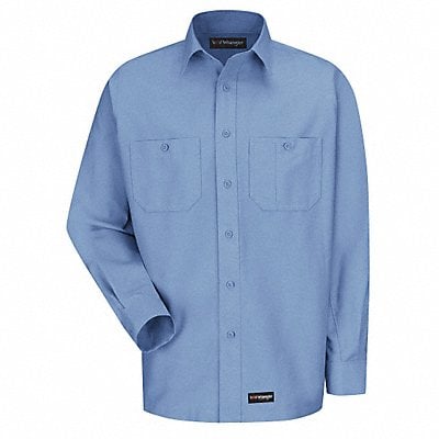 Long Sleeve Shirt Light Blue Poly/Cotton MPN:WS10LB RG XL