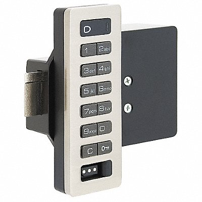 Electronic Lock Brushed Nickel 12 Button MPN:APH-619-01-0D