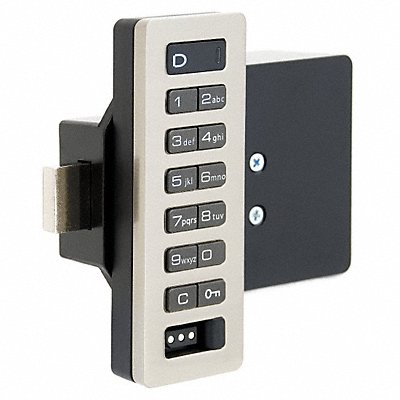 Electronic Lock Brushed Nickel 12 Button MPN:APV-619-01-0D-GR01